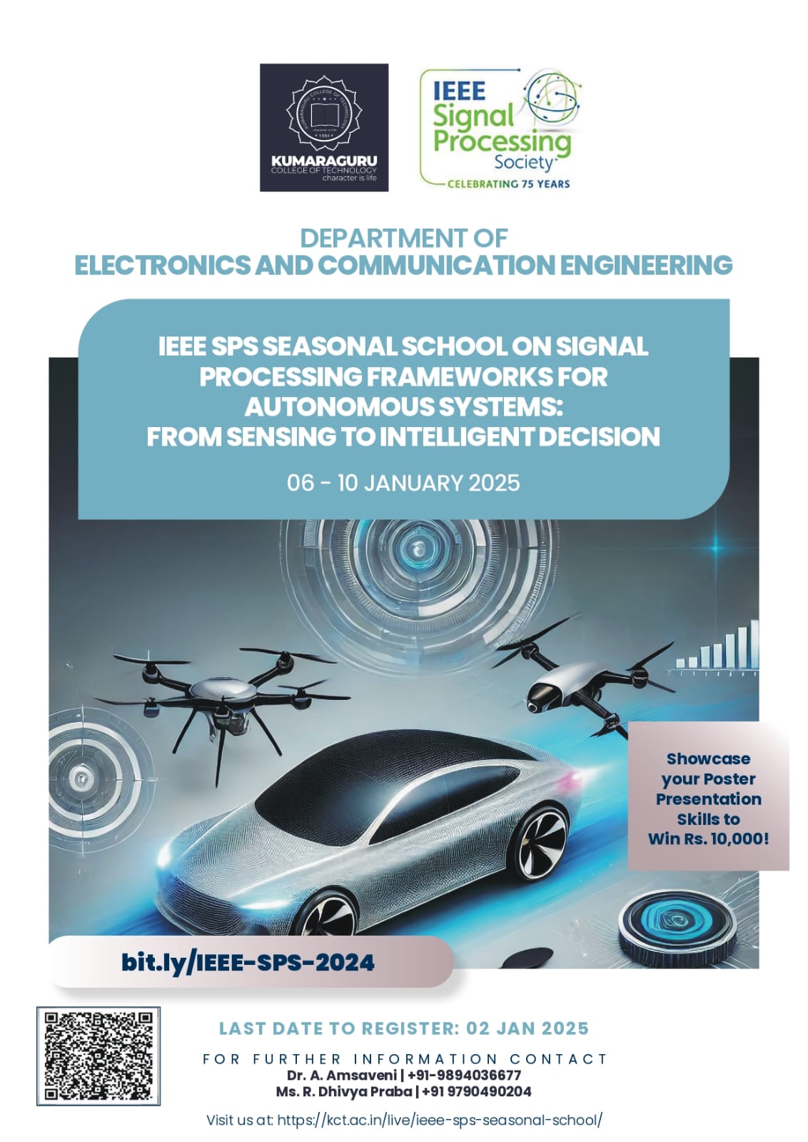 Ieee Sps Seasonal School on Signal Processing Frameworks for autonomous Systems: from Sensing to intelligent Decision 2025